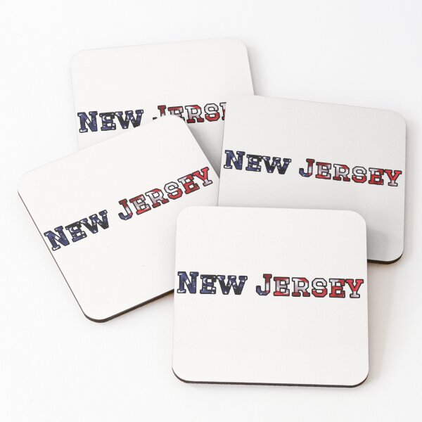 Item preview, New Jersey USA Flag Typography – Patriotic Stars and Stripes American Pride Design designed and sold by Long Family Gifts.