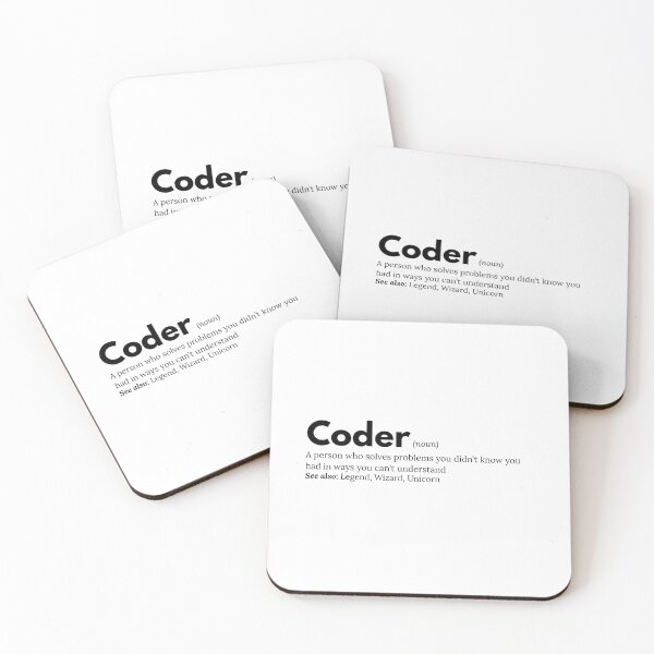 Item preview, Coder Definition - Funny Gift for Programmers designed and sold by YimStoodio.