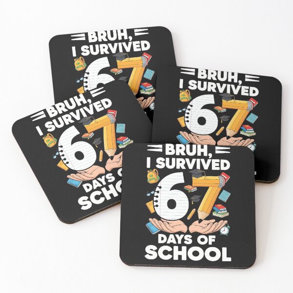 Item preview, Copy of i survived 67 days of school six seven meme designed and sold by VividDripCo.