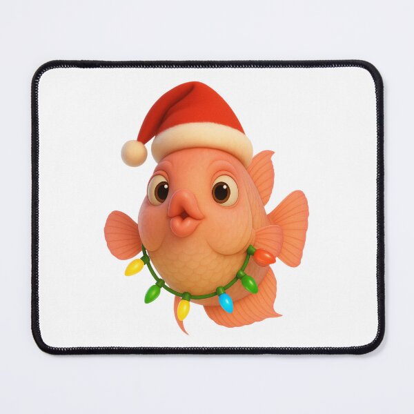 Item preview, Christmas Kissing Gourami Fish designed and sold by Sillytoe.