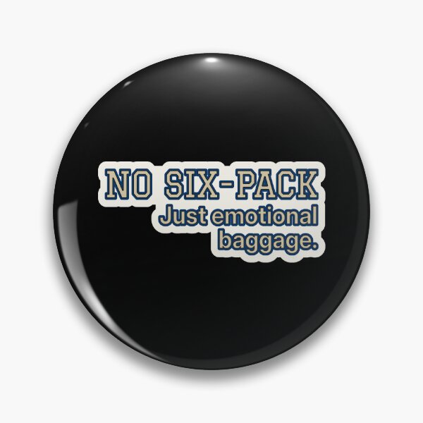 Item preview, Varsity Flirt Humor – No Six-Pack – Gift for Single Friends – Retro Varsity • Bold Lettering designed and sold by JacobKAurumhead.