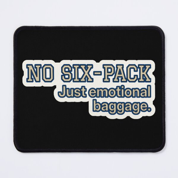 Item preview, Varsity Flirt Humor – No Six-Pack – Gift for Single Friends – Retro Varsity • Bold Lettering designed and sold by JacobKAurumhead.