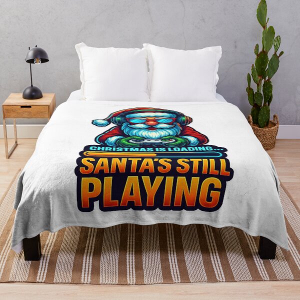 Item preview, Christmas Is Loading – Santa’s Still Playing Gamer Shirt designed and sold by SVALANART.