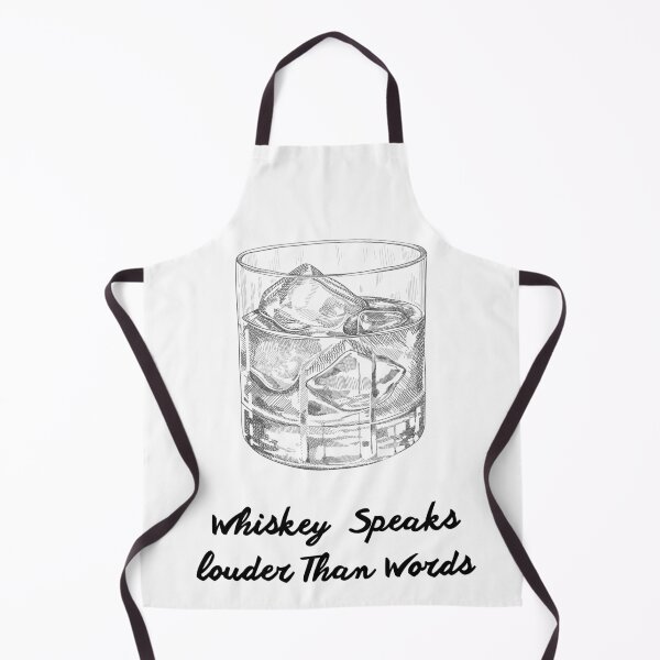 Item preview, Whiskey Speaks Louder Than Words – Funny Whiskey Quote designed and sold by PrintJoy2025.