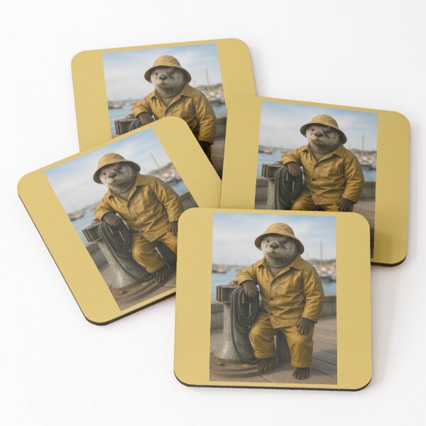 Item preview, Otter Fisherman Waiting on the dock designed and sold by Tridentulus.