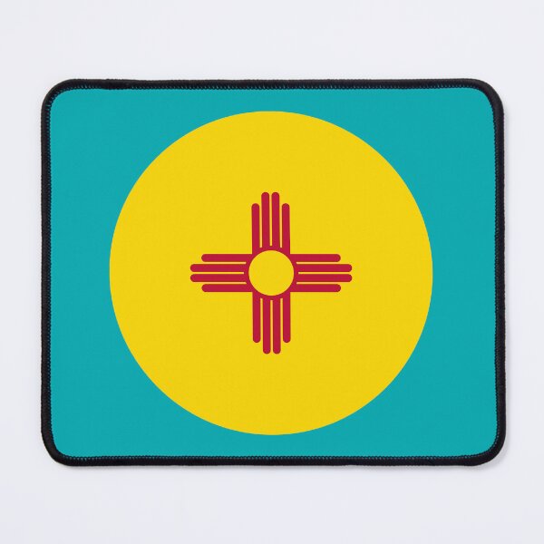 Item preview, New Mexico Flag Sticker – Zia Sun Symbol Design designed and sold by SimplyJasper.