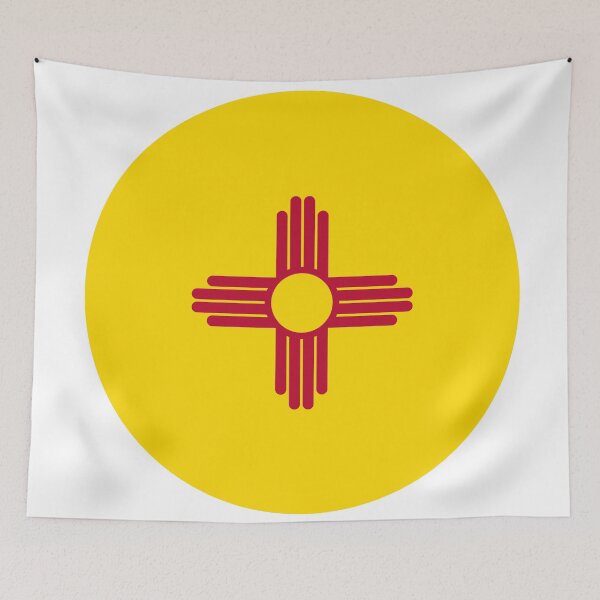 Item preview, New Mexico Flag Sticker – Zia Sun Symbol Design designed and sold by SimplyJasper.