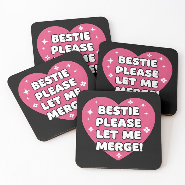 Item preview, Bestie Please Let Me Merge Funny Meme Bumper designed and sold by Trind-Tshirt.