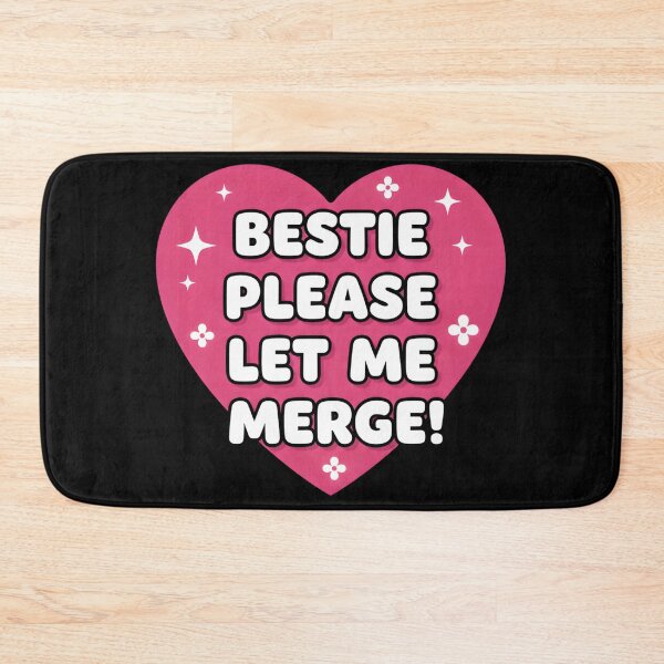 Item preview, Bestie Please Let Me Merge Funny Meme Bumper designed and sold by Trind-Tshirt.