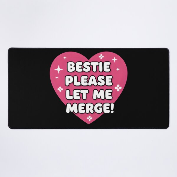 Item preview, Bestie Please Let Me Merge Funny Meme Bumper designed and sold by Trind-Tshirt.
