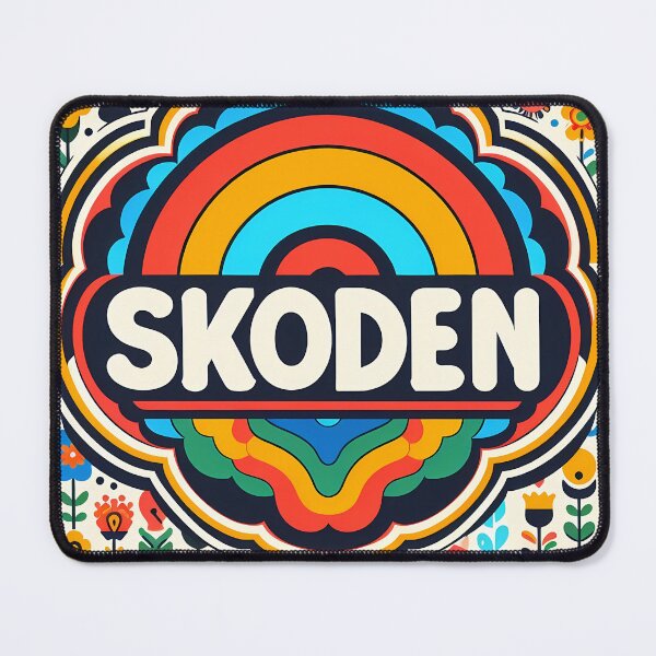 Item preview, SKODEN Rainbow Fire Folk Art – Scandinavian Folk Art by heidiannemorris © designed and sold by FOLK ART FUSION.