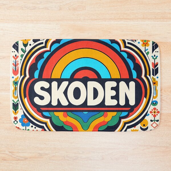 Item preview, SKODEN Rainbow Fire Folk Art – Scandinavian Folk Art by heidiannemorris © designed and sold by FOLK ART FUSION by heidiannemorris.