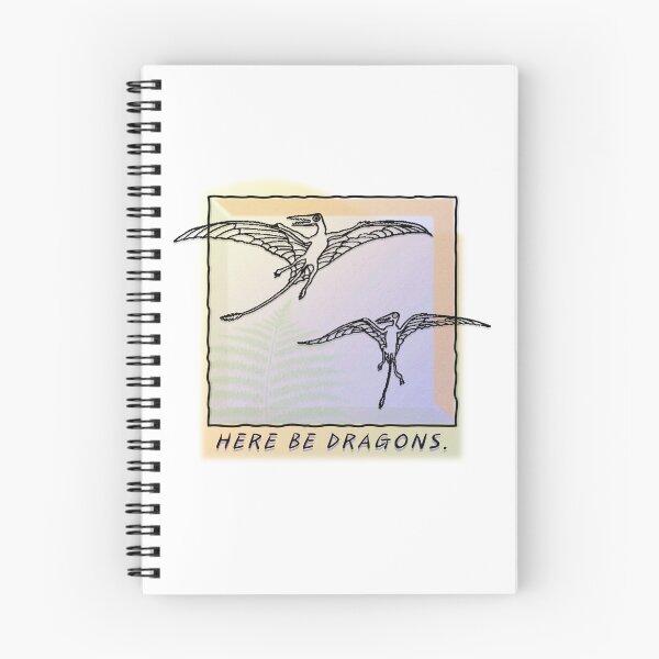 Item preview, Here be Dragons! classic 90s exotic nature shirt Pterosaurs,Ropen, Cryptozoology designed and sold by The Paleo shop ..