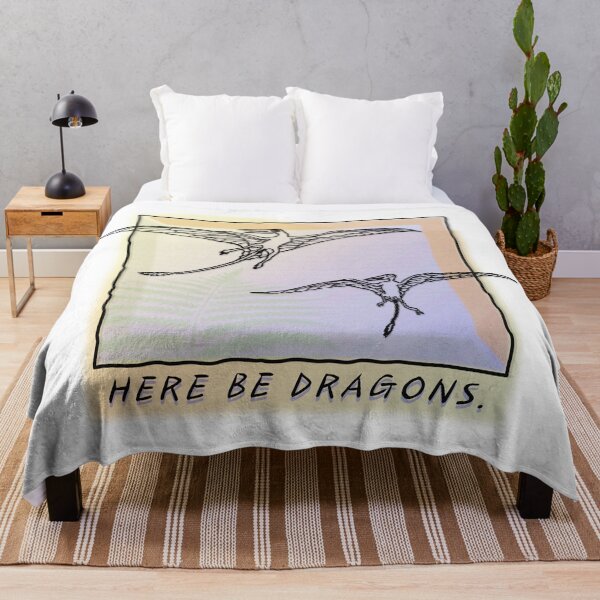 Item preview, Here be Dragons! classic 90s exotic nature shirt Pterosaurs,Ropen, Cryptozoology designed and sold by The Paleo shop ..