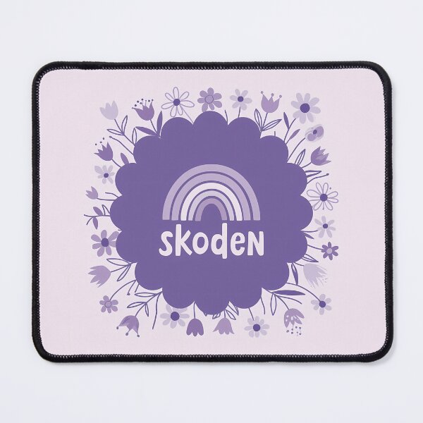 Item preview, SKODEN Lilac Petal Folk Rainbow – Scandinavian Folk Art by heidiannemorris © designed and sold by FOLK ART FUSION by heidiannemorris.
