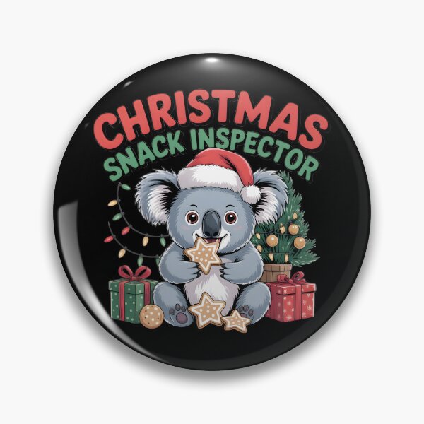 Item preview, Christmas Koala – Snack Inspector Eating Holiday Cookies designed and sold by HAPPYinPIECES.