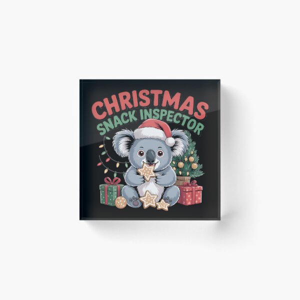Item preview, Christmas Koala – Snack Inspector Eating Holiday Cookies designed and sold by HAPPYinPIECES.