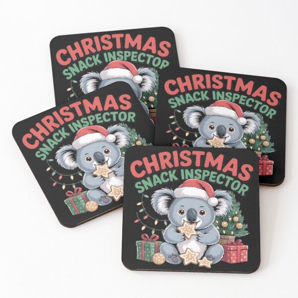 Item preview, Christmas Koala – Snack Inspector Eating Holiday Cookies designed and sold by HAPPYinPIECES.
