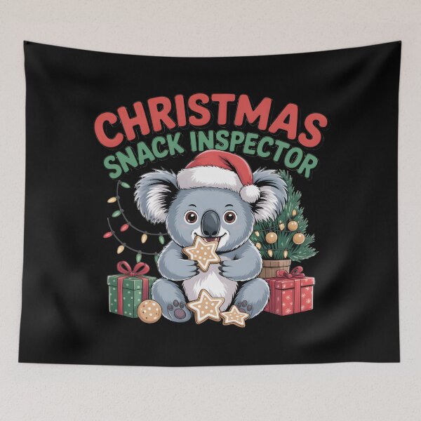 Item preview, Christmas Koala – Snack Inspector Eating Holiday Cookies designed and sold by HAPPYinPIECES.