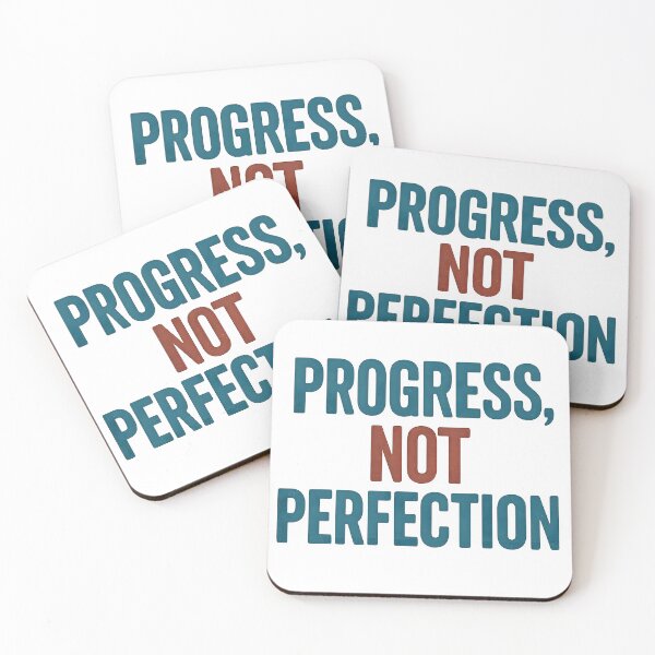 Item preview, Progress Not Perfection Quote designed and sold by SigmaSoul.
