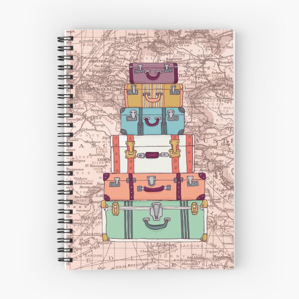 Item preview, Vintage Travel Suitcases Art Print - Retro Travel Memorabilia - Nostalgic Adventure designed and sold by rachellucette.