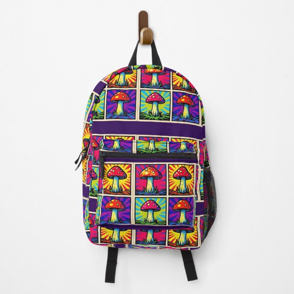 Item preview, Psychedelic Mushroom Pop Art Quartet designed and sold by DariaCraft.