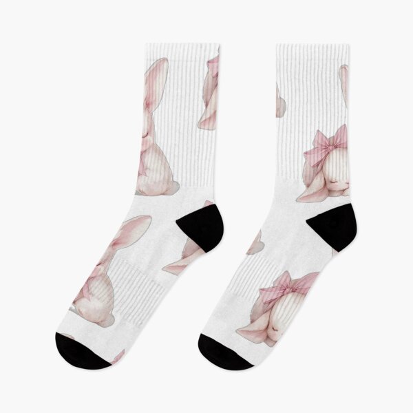 Item preview, "Bunny Love" | Coquette Bunnies with Gingham Bows | Vintage Kawaii Style designed and sold by Mailius.