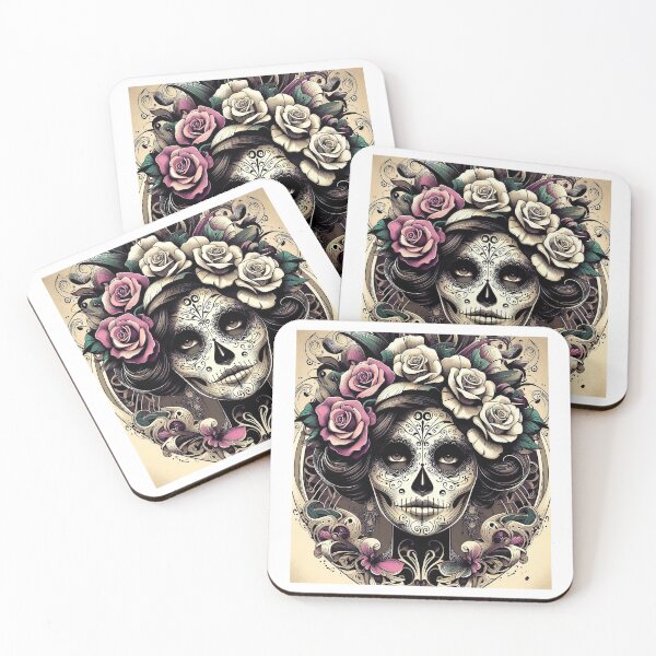 Item preview, Mystical Sugar Skull Catrina – Esoteric Art, Sacred Feminine, Mystical Witch designed and sold by BellaAbreu8.