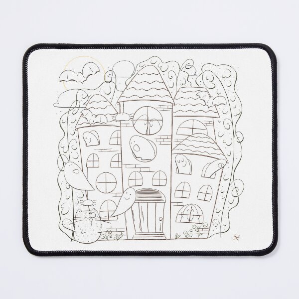 Item preview, A scary but cute castle - lineart designed and sold by hogakosta.
