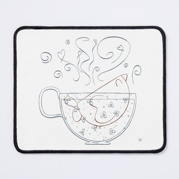 Item preview, Little bird in a cute cup - lineart designed and sold by hogakosta.