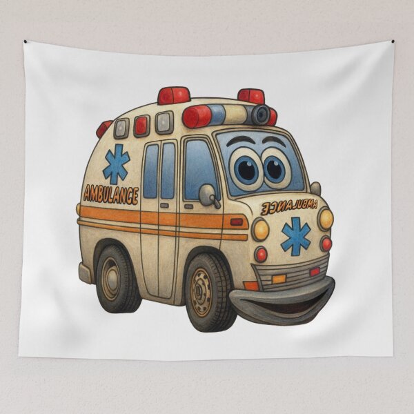 Item preview, Ambulance Cartoon designed and sold by Scott Hayes.