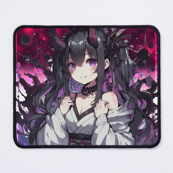 Item preview, Cute Oni Anime Girl - Purple designed and sold by AlyssMirinArt-.