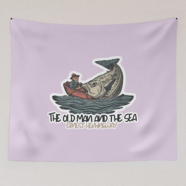 Item preview, 'The Old Man and the Sea' a novel by Ernest Hemingway designed and sold by Filologica.