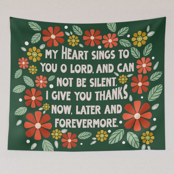 Item preview, My Heart Sings - Psalm 30:12 designed and sold by Willow & Grace Designs.