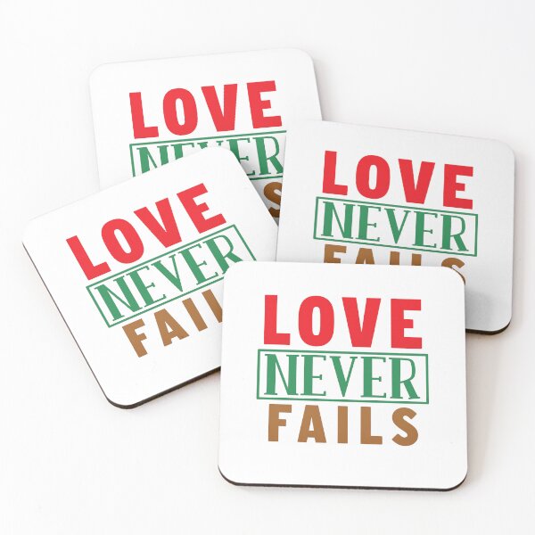 Item preview, Love Never Fails — Simple Inspirational Quote designed and sold by artcultreone.