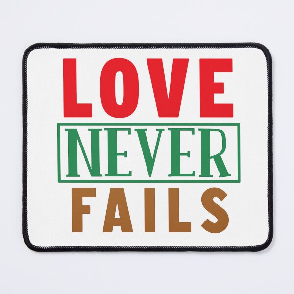 Item preview, Love Never Fails — Simple Inspirational Quote designed and sold by artcultreone.