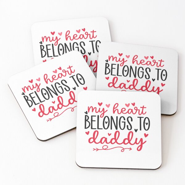 Item preview, My Heart Belongs to Daddy — Cute Family Quote designed and sold by artcultreone.