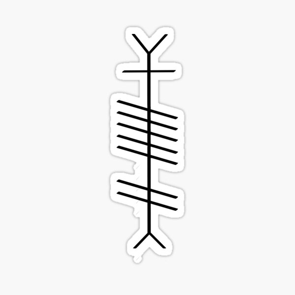 Artikel-Vorschau von Irish Ogham - "Gra" (Liebe) - Schwarz, designt und verkauft von EchoTheBard.