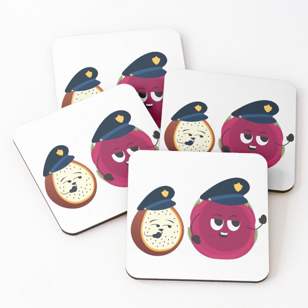 Item preview, The fruit police from "If Peanuts aren't nuts, what are they? fruity field guide volume 2" designed and sold by Acorn-Studio.