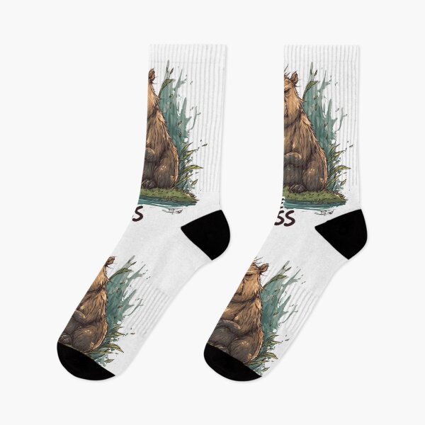 Artikelvorschau, Entspanntes Wasserschwein „Der Boss“ – Lustiges und herzerwärmendes Wasserschwein-Meme-Design entworfen und verkauft von KZurHTPC.