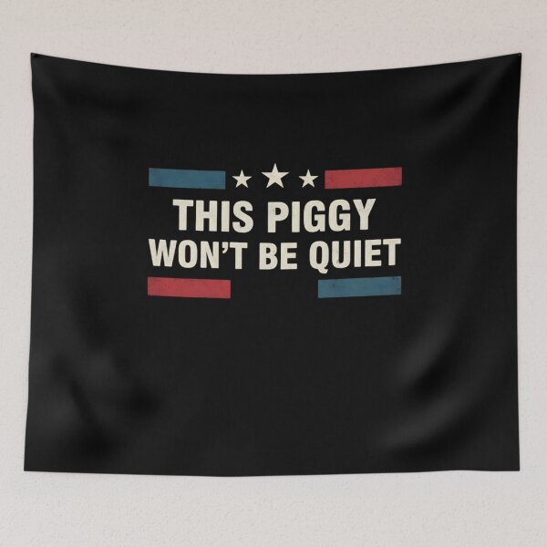 Item preview, This Piggy Won’t Be Quiet designed and sold by SofenArt.