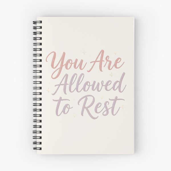 Item preview, You Are Allowed to Rest – Pastel Aesthetic Lettering, Self-Care Reminder, Mental Wellness Quote, Calm Inspirational Design designed and sold by PureBrain.