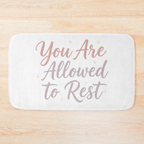 Item preview, You Are Allowed to Rest – Pastel Aesthetic Lettering, Self-Care Reminder, Mental Wellness Quote, Calm Inspirational Design designed and sold by PureBrain.