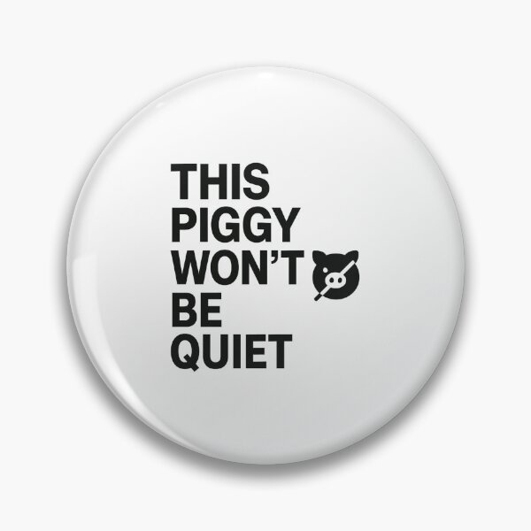 Item preview, This Piggy Won’t Be Quiet – Anti Trump Feminist Patriotic Protest Design designed and sold by SofenArt.