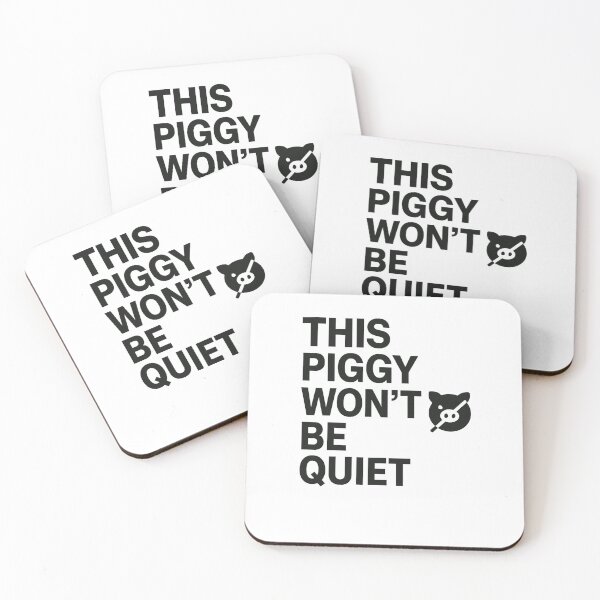 Item preview, This Piggy Won’t Be Quiet – Anti Trump Feminist Patriotic Protest Design designed and sold by SofenArt.