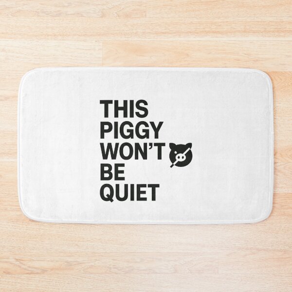 Item preview, This Piggy Won’t Be Quiet – Anti Trump Feminist Patriotic Protest Design designed and sold by SofenArt.