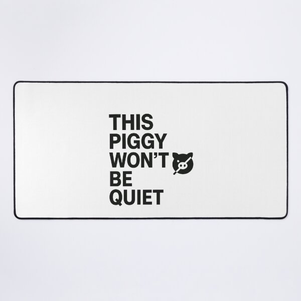 Item preview, This Piggy Won’t Be Quiet – Anti Trump Feminist Patriotic Protest Design designed and sold by SofenArt.