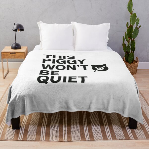 Item preview, This Piggy Won’t Be Quiet – Anti Trump Feminist Patriotic Protest Design designed and sold by SofenArt.