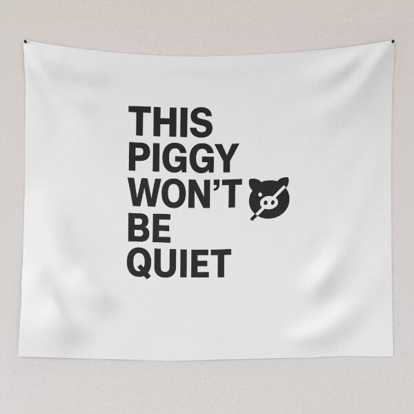 Item preview, This Piggy Won’t Be Quiet – Anti Trump Feminist Patriotic Protest Design designed and sold by SofenArt.