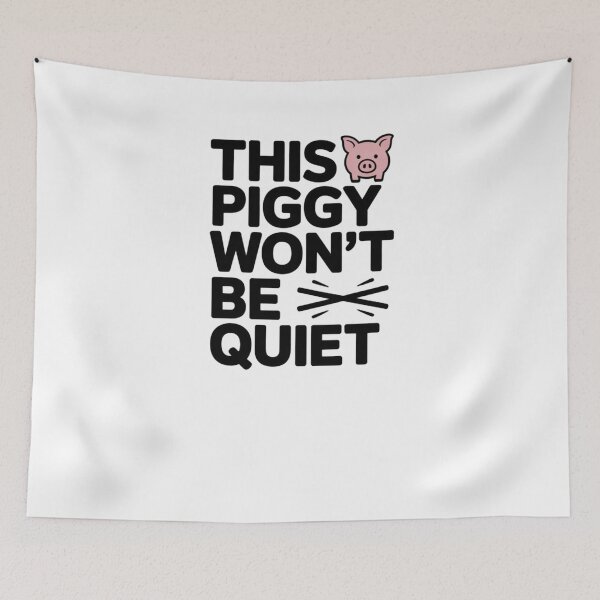 Item preview, This Piggy Won’t Be Quiet designed and sold by SofenArt.